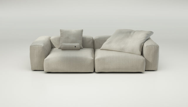 vetsak | Sofa Set 02 Large - herringbone - stone | Modulares Sofa | 3.5 Sitzer | Big Sofa