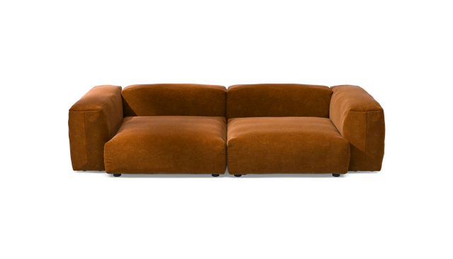 vetsak | Sofa Set 02 Large - Suave - Honey | Modulares Sofa | 3.5 Sitzer | Big Sofa