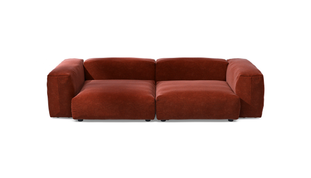 vetsak | Sofa Set 02 Large - Suave - Saffron | Modulares Sofa | 3.5 Sitzer | Big Sofa