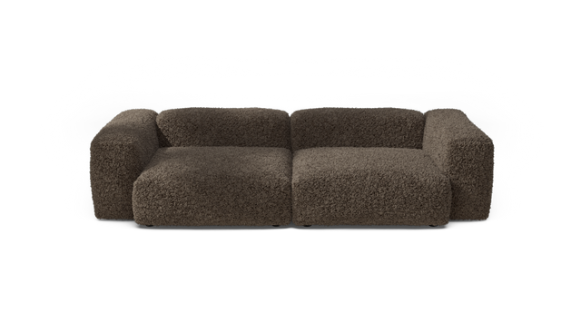 vetsak | Sofa Set 02 Large - Doodle - Cacao | Modulares Sofa | 3.5 Sitzer | Big Sofa
