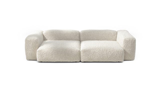vetsak | Sofa Set 02 Large - Doodle - Creme | Modulares Sofa | 3.5 Sitzer | Big Sofa