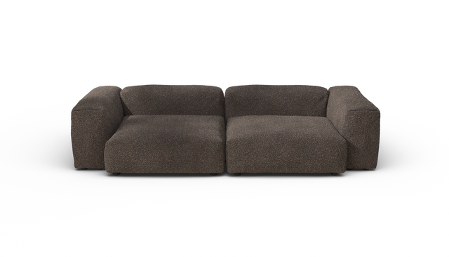 vetsak | Sofa Set 02 Large - Nub - Walnut | Modulares Sofa | 3.5 Sitzer | Big Sofa