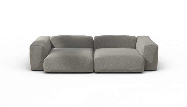 vetsak | Sofa Set 02 Large - Pebble - Platinum | Modulares Sofa | 3.5 Sitzer | Big Sofa