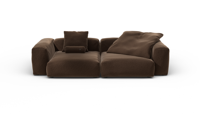 vetsak | Sofa Set 02 Large - Pebble - Umber | Modulares Sofa | 3.5 Sitzer | Big Sofa