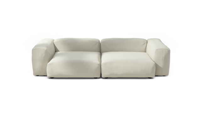 vetsak | Sofa Set 02 Large - Pique - Creme | Modulares Sofa | 3.5 Sitzer | Big Sofa