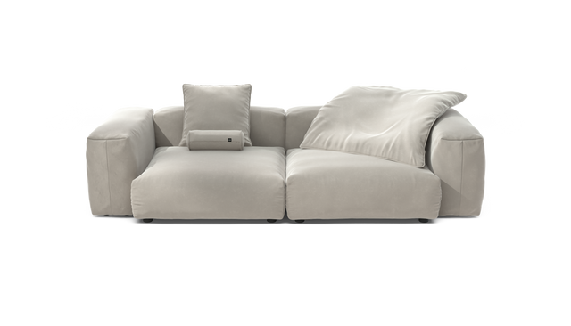 vetsak | Sofa Set 02 Large - Suave - Clay | Modulares Sofa | 3.5 Sitzer | Big Sofa
