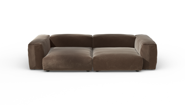 vetsak | Sofa Set 02 Large - Suave - Espresso | Modulares Sofa | 3.5 Sitzer | Big Sofa