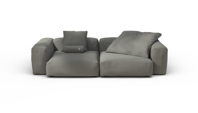 vetsak | Sofa Set 02 Large - Terrain - Flint | Modulares Sofa | 3.5 Sitzer | Big Sofa