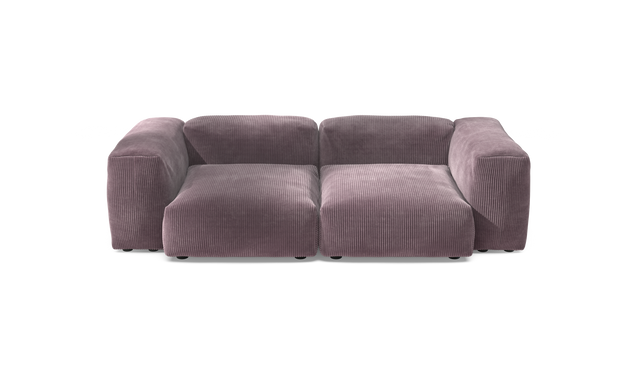 vetsak | Sofa Set 02 Medium - Cord Velour - Blossom | Modulares Sofa | 2.5 Sitzer | Big Sofa