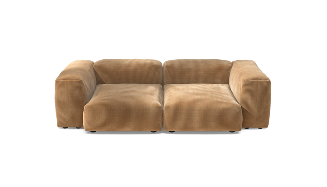 vetsak | Sofa Set 02 Medium - Cord Velour - Camel | Modulares Sofa | 2.5 Sitzer | Big Sofa