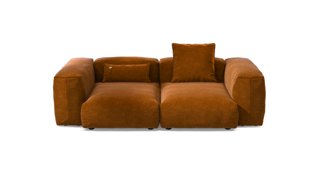 vetsak | Sofa Set 02 Medium - Suave - Honey | Modulares Sofa | 2.5 Sitzer | Big Sofa