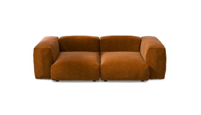 vetsak | Sofa Set 02 Medium - Suave - Honey | Modulares Sofa | 2.5 Sitzer | Big Sofa