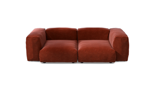 vetsak | Sofa Set 02 Medium - Suave - Saffron | Modulares Sofa | 2.5 Sitzer | Big Sofa