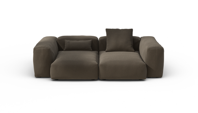 vetsak | Sofa Set 02 Medium - Breeze - Brown | Modulares Sofa | 2.5 Sitzer | Big Sofa