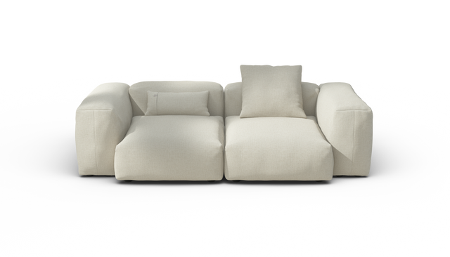 vetsak | Sofa Set 02 Medium - Breeze - Ecru | Modulares Sofa | 2.5 Sitzer | Big Sofa