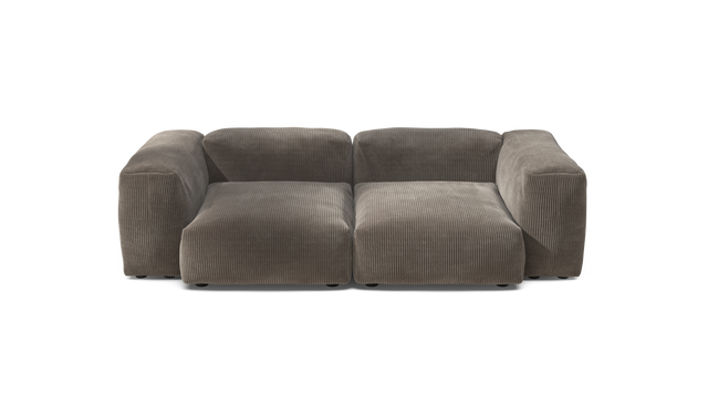 vetsak | Sofa Set 02 Medium - Cord Velour - Mocha | Modulares Sofa | 2.5 Sitzer | Big Sofa