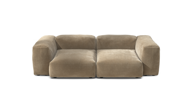 vetsak | Sofa Set 02 Medium - Cord Velour - Sand | Modulares Sofa | 2.5 Sitzer | Big Sofa