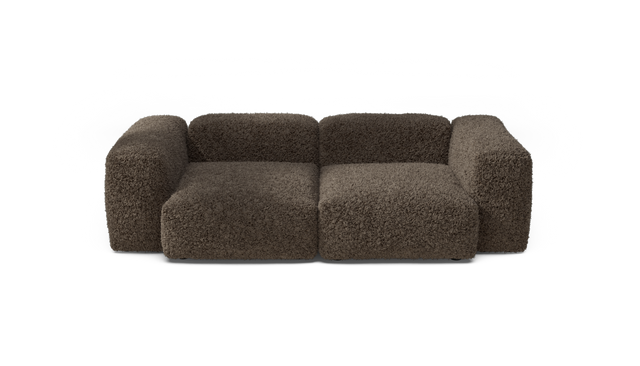 vetsak | Sofa Set 02 Medium - Doodle - Cacao | Modulares Sofa | 2.5 Sitzer | Big Sofa