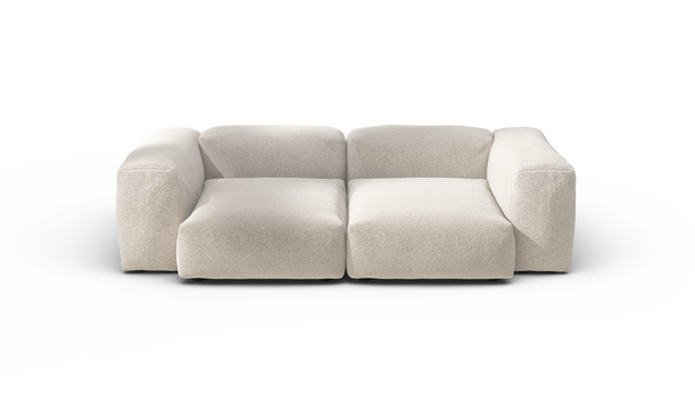 vetsak | Sofa Set 02 Medium - Nub - Creme | Modulares Sofa | 2.5 Sitzer | Big Sofa