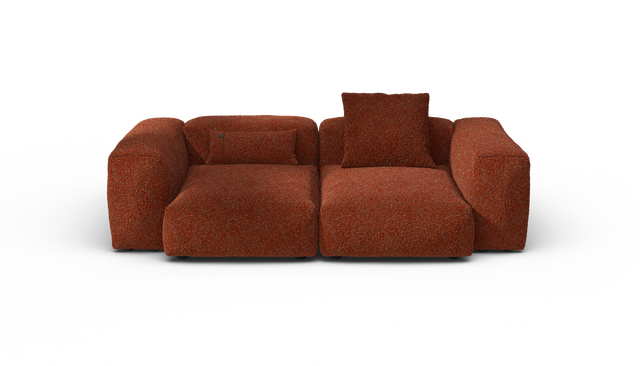 vetsak | Sofa Set 02 Medium - Nub - Sienna | Modulares Sofa | 2.5 Sitzer | Big Sofa
