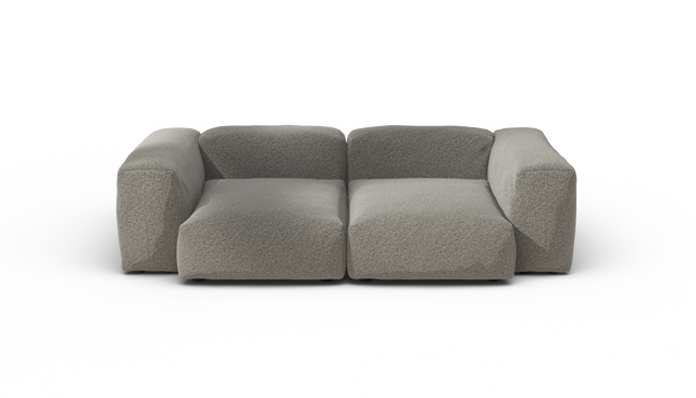 vetsak | Sofa Set 02 Medium - Pebble - Platinum | Modulares Sofa | 2.5 Sitzer | Big Sofa