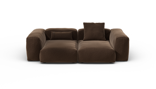 vetsak | Sofa Set 02 Medium - Pebble - Umber | Modulares Sofa | 2.5 Sitzer | Big Sofa