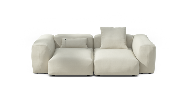 vetsak | Sofa Set 02 Medium - Pique - Creme | Modulares Sofa | 2.5 Sitzer | Big Sofa