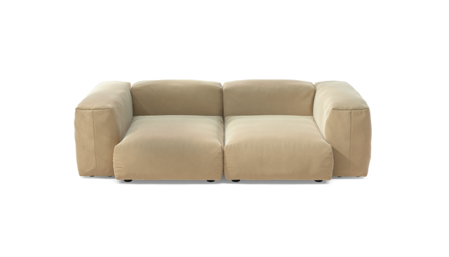 vetsak | Sofa Set 02 Medium - Suave - Creme | Modulares Sofa | 2.5 Sitzer | Big Sofa