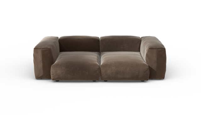 vetsak | Sofa Set 02 Medium - Suave - Espresso | Modulares Sofa | 2.5 Sitzer | Big Sofa