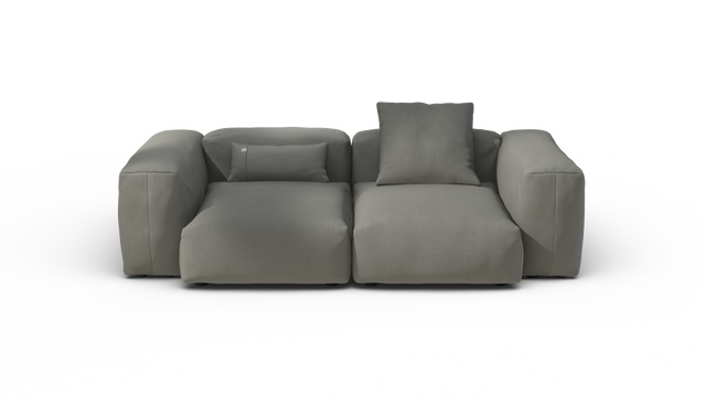 vetsak | Sofa Set 02 Medium - Terrain - Flint | Modulares Sofa | 2.5 Sitzer | Big Sofa