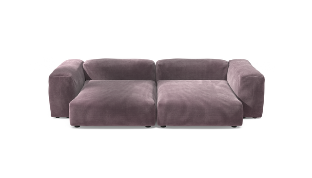 vetsak | Sofa Set 02 XLarge - Cord Velour - Blossom | Modulares Sofa | 3.5 Sitzer | Big Sofa