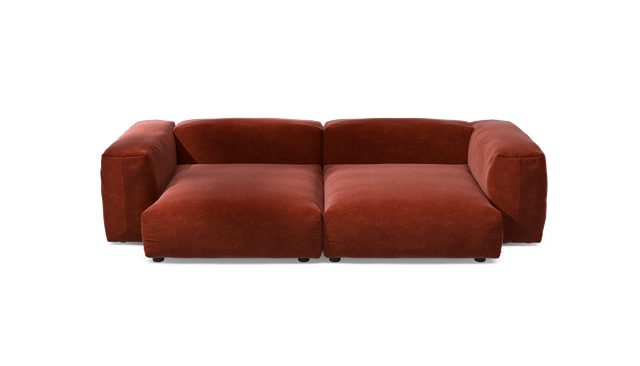vetsak | Sofa Set 02 XLarge - Suave - Saffron | Modulares Sofa | 3.5 Sitzer | Big Sofa