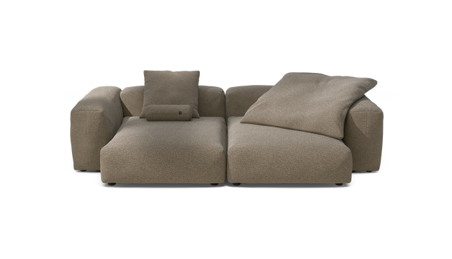 vetsak | Sofa Set 02 XLarge - Loop Loop - Taupe | Modulares Sofa | 3.5 Sitzer | Big Sofa