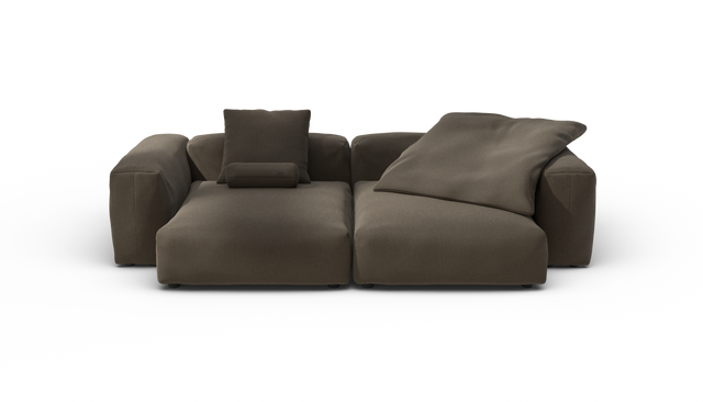 vetsak | Sofa Set 02 XLarge - Breeze - Brown | Modulares Sofa | 3.5 Sitzer | Big Sofa