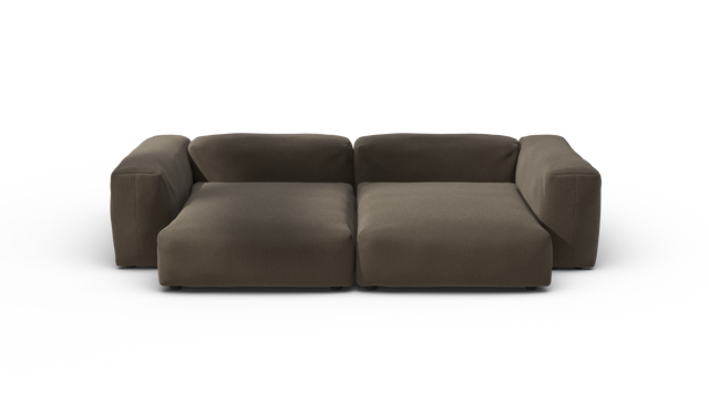 vetsak | Sofa Set 02 XLarge - Breeze - Brown | Modulares Sofa | 3.5 Sitzer | Big Sofa