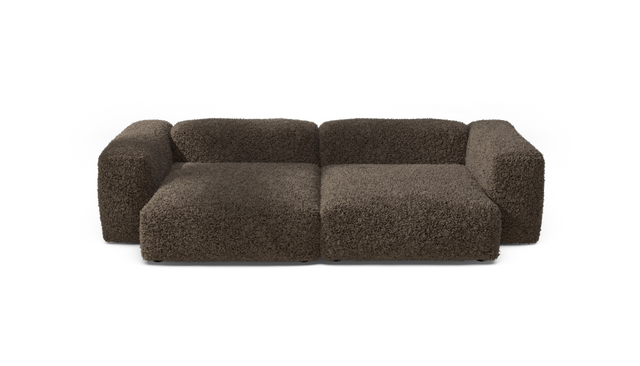 vetsak | Sofa Set 02 XLarge - Doodle - Cacao | Modulares Sofa | 3.5 Sitzer | Big Sofa