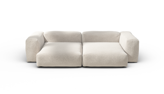 vetsak | Sofa Set 02 XLarge - Nub - Creme | Modulares Sofa | 3.5 Sitzer | Big Sofa