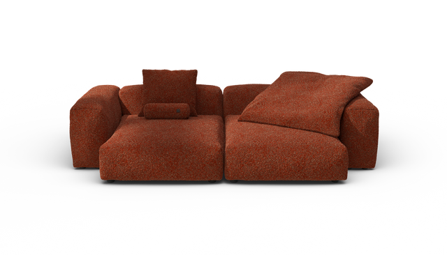 vetsak | Sofa Set 02 XLarge - Nub - Sienna | Modulares Sofa | 3.5 Sitzer | Big Sofa