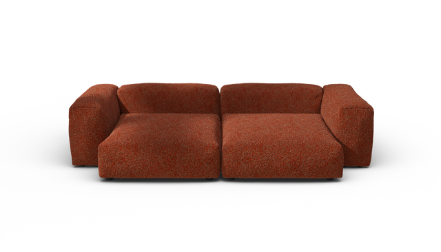 vetsak | Sofa Set 02 XLarge - Nub - Sienna | Modulares Sofa | 3.5 Sitzer | Big Sofa