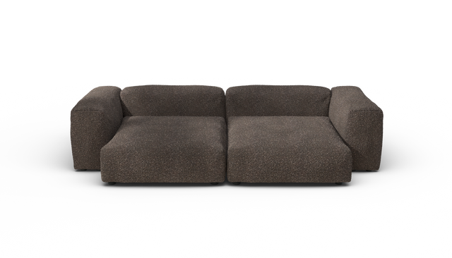 vetsak | Sofa Set 02 XLarge - Nub - Walnut | Modulares Sofa | 3.5 Sitzer | Big Sofa