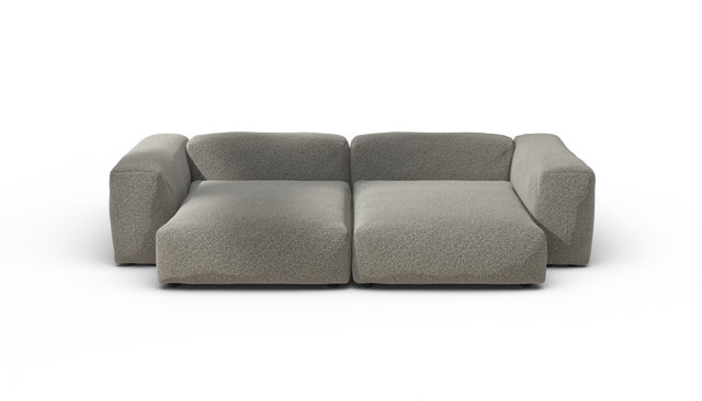 vetsak | Sofa Set 02 XLarge - Pebble - Platinum | Modulares Sofa | 3.5 Sitzer | Big Sofa