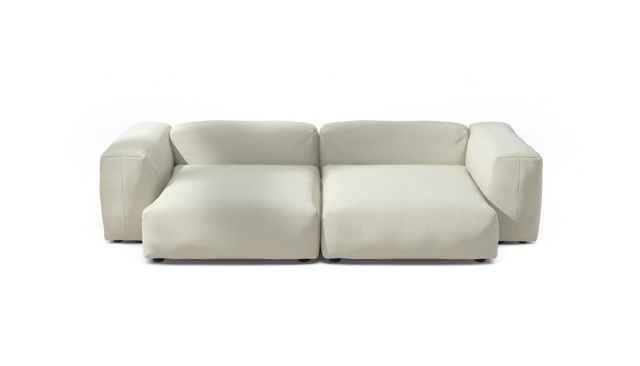 vetsak | Sofa Set 02 XLarge - Pique - Creme | Modulares Sofa | 3.5 Sitzer | Big Sofa