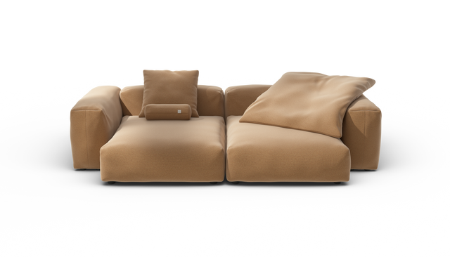 vetsak | Sofa Set 02 XLarge - Pique - Wheat | Modulares Sofa | 3.5 Sitzer | Big Sofa