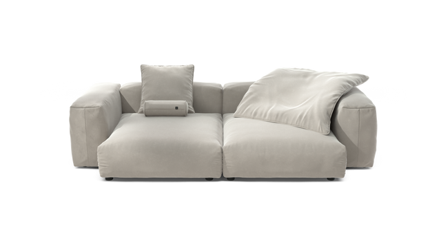 vetsak | Sofa Set 02 XLarge - Suave - Clay | Modulares Sofa | 3.5 Sitzer | Big Sofa