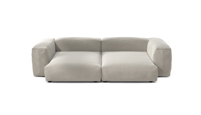vetsak | Sofa Set 02 XLarge - Suave - Clay | Modulares Sofa | 3.5 Sitzer | Big Sofa
