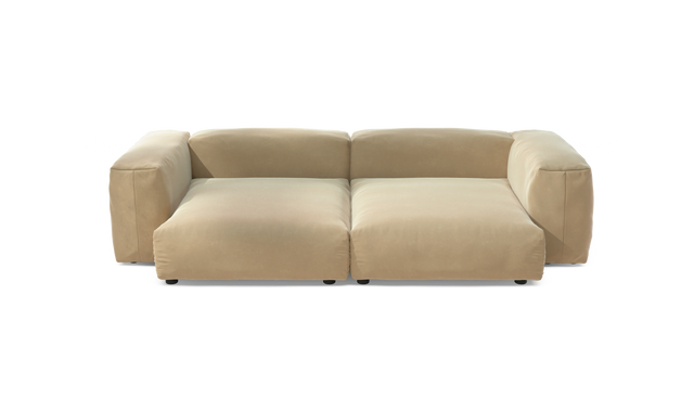vetsak | Sofa Set 02 XLarge - Suave - Creme | Modulares Sofa | 3.5 Sitzer | Big Sofa