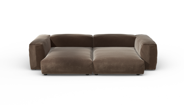 vetsak | Sofa Set 02 XLarge - Suave - Espresso | Modulares Sofa | 3.5 Sitzer | Big Sofa