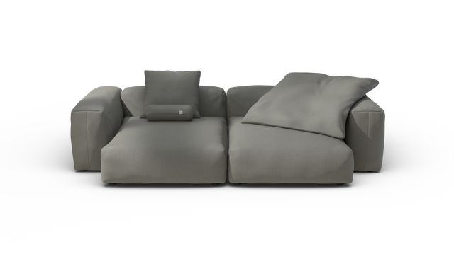 vetsak | Sofa Set 02 XLarge - Terrain - Flint | Modulares Sofa | 3.5 Sitzer | Big Sofa