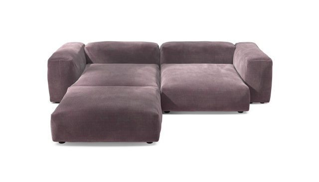 vetsak | Sofa Set 03 - Cord Velour - Blossom | Modulares Sofa | 3.5 Sitzer | Big Sofa | Ecksofa