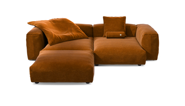 vetsak | Sofa Set 03 - Suave - Honey | Modulares Sofa | 3.5 Sitzer | Big Sofa | Ecksofa